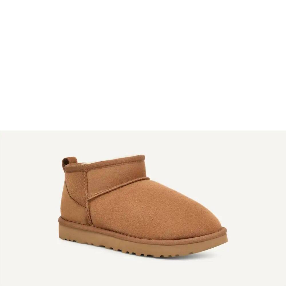 NEW UGG women's classic ultra mini boot in chestnut